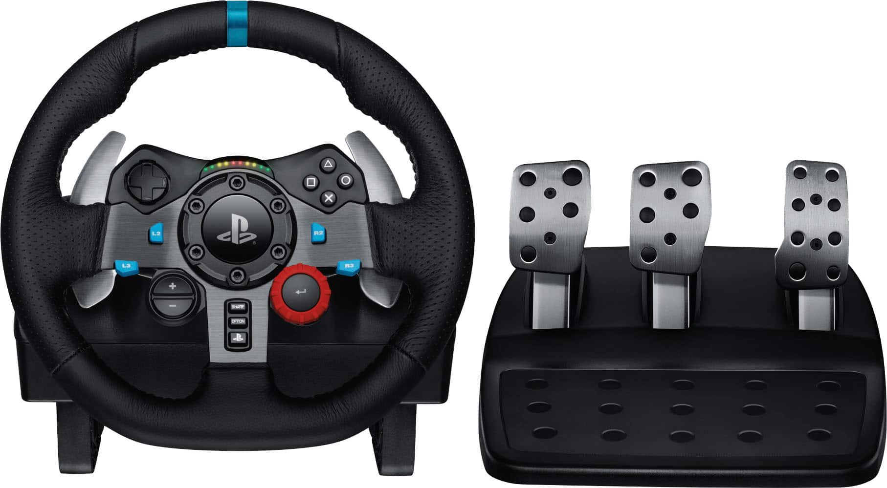 Logitech - G29 Volante y Pedales de Carreras para PS5, PS4, PC, Mac - Negro