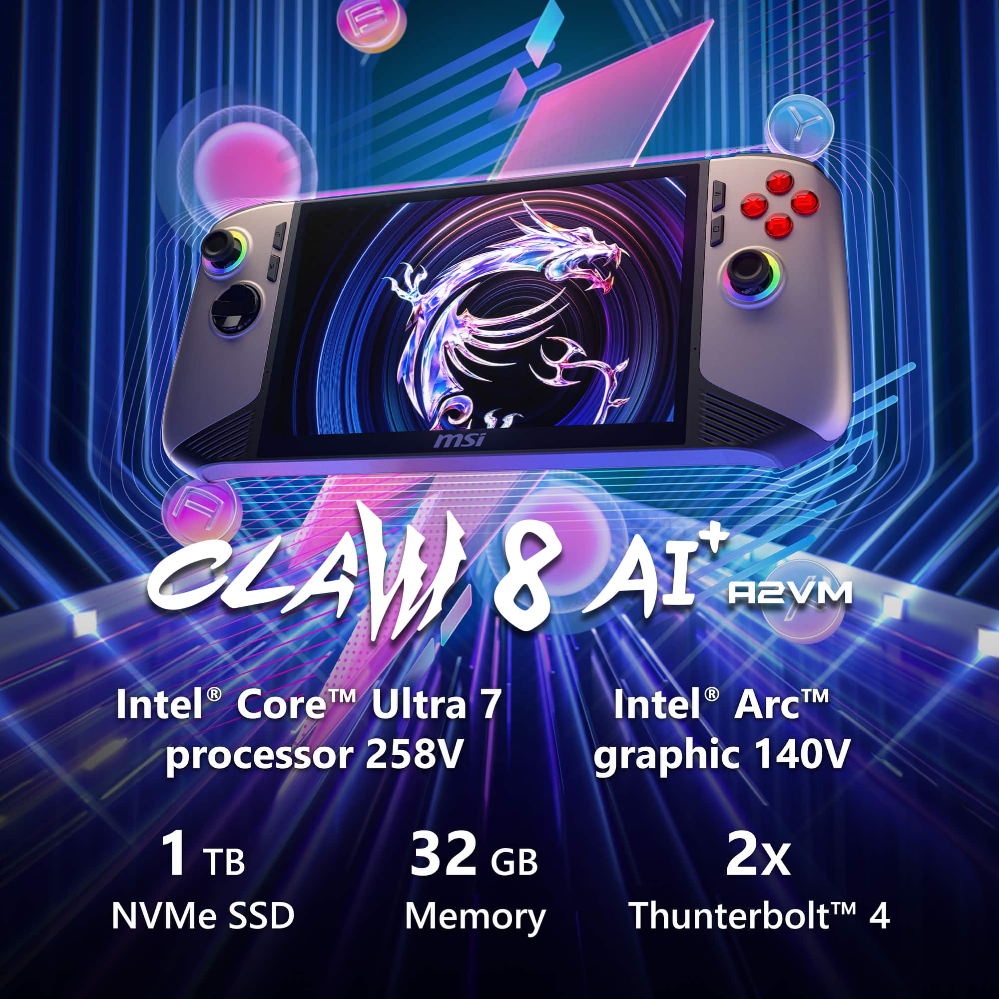 MSI Claw 8 AI+ en mano