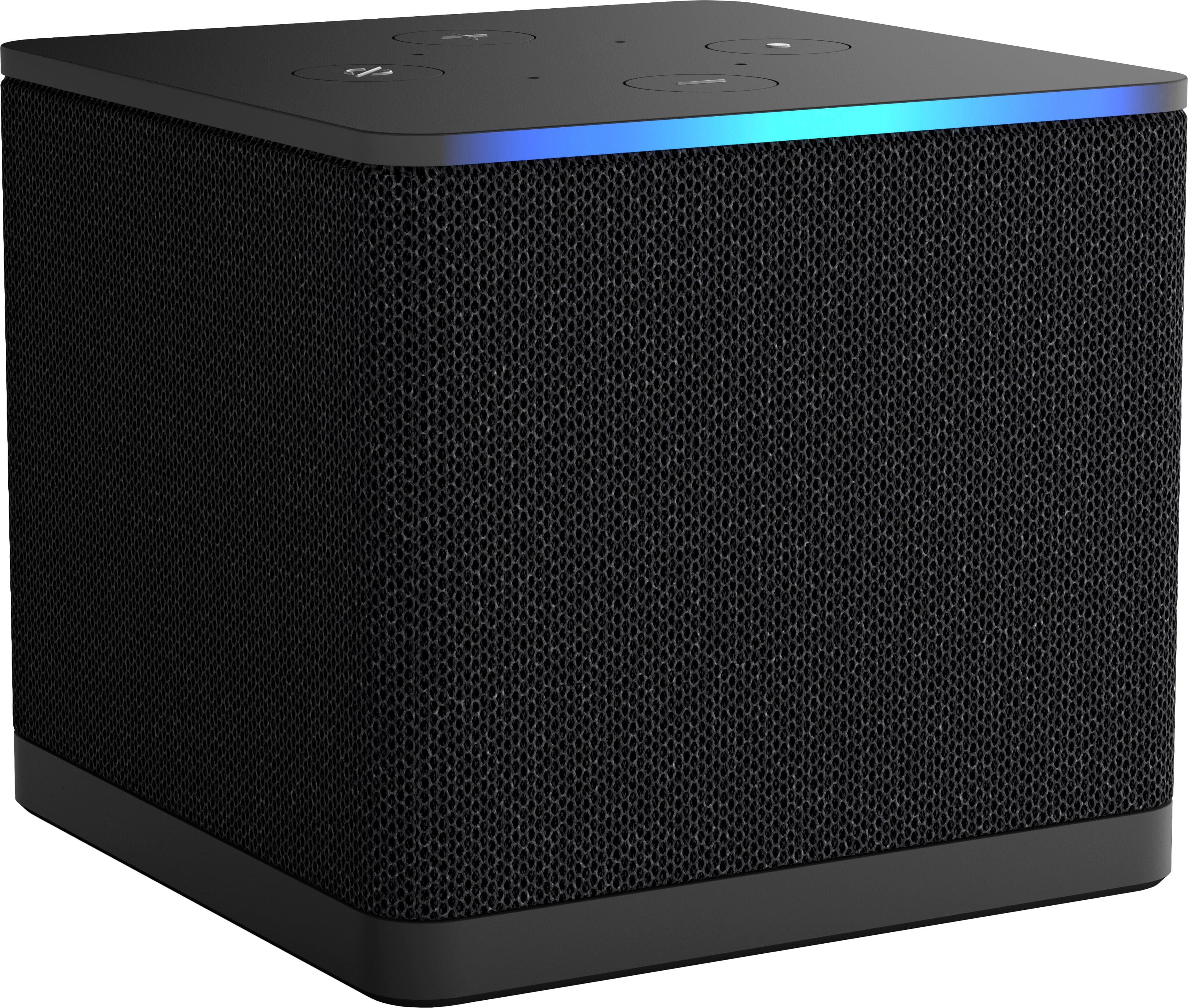Amazon - Fire TV Cube, con busqueda IA, Hands-free Dispositivo de Streaming w/ Alexa, Wi-Fi 6E, 16 GB, 4K Ultra HD - Negro