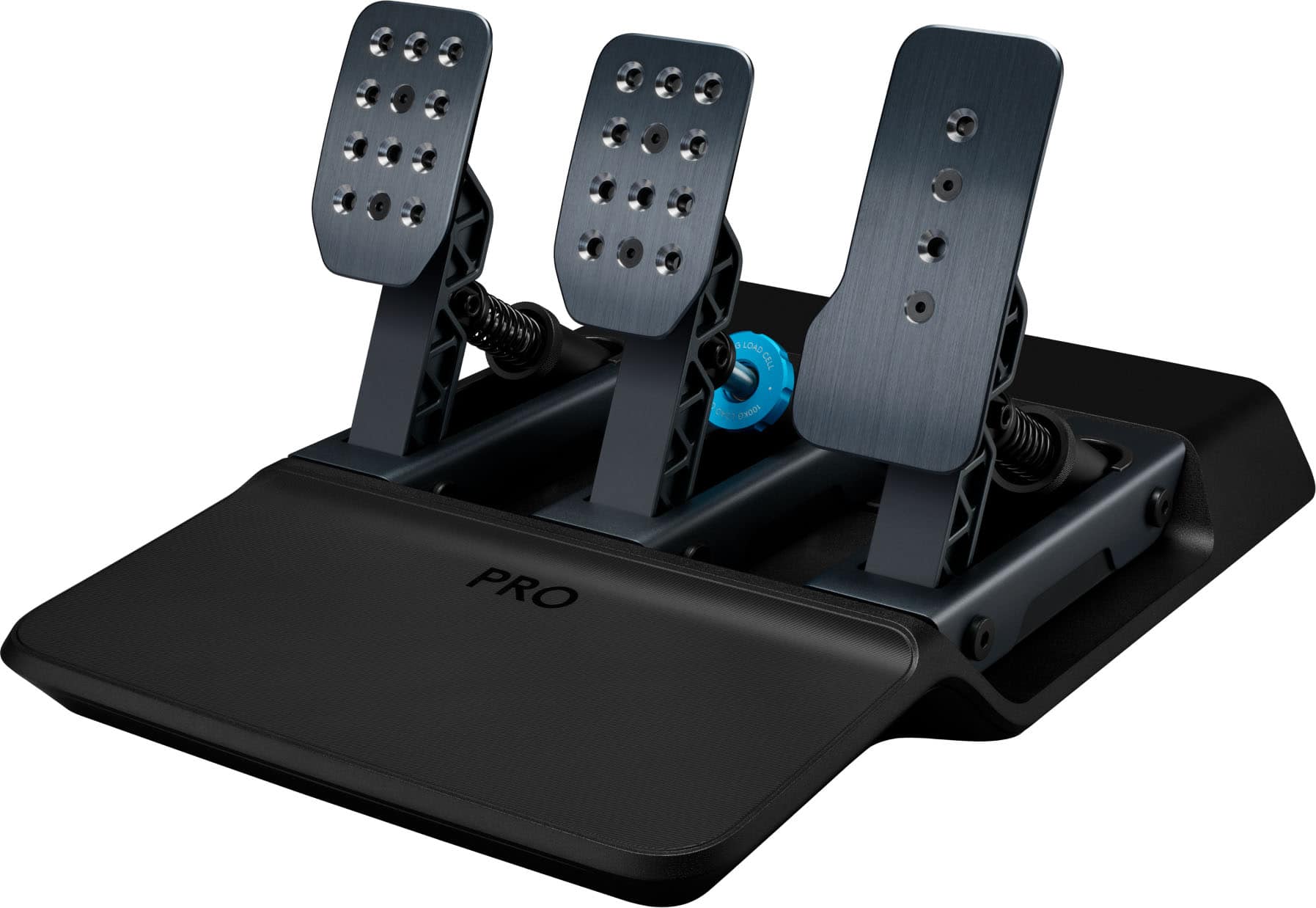 Logitech - PRO Pedales de Simulacion con Freno de 100kg para Windows - Negro