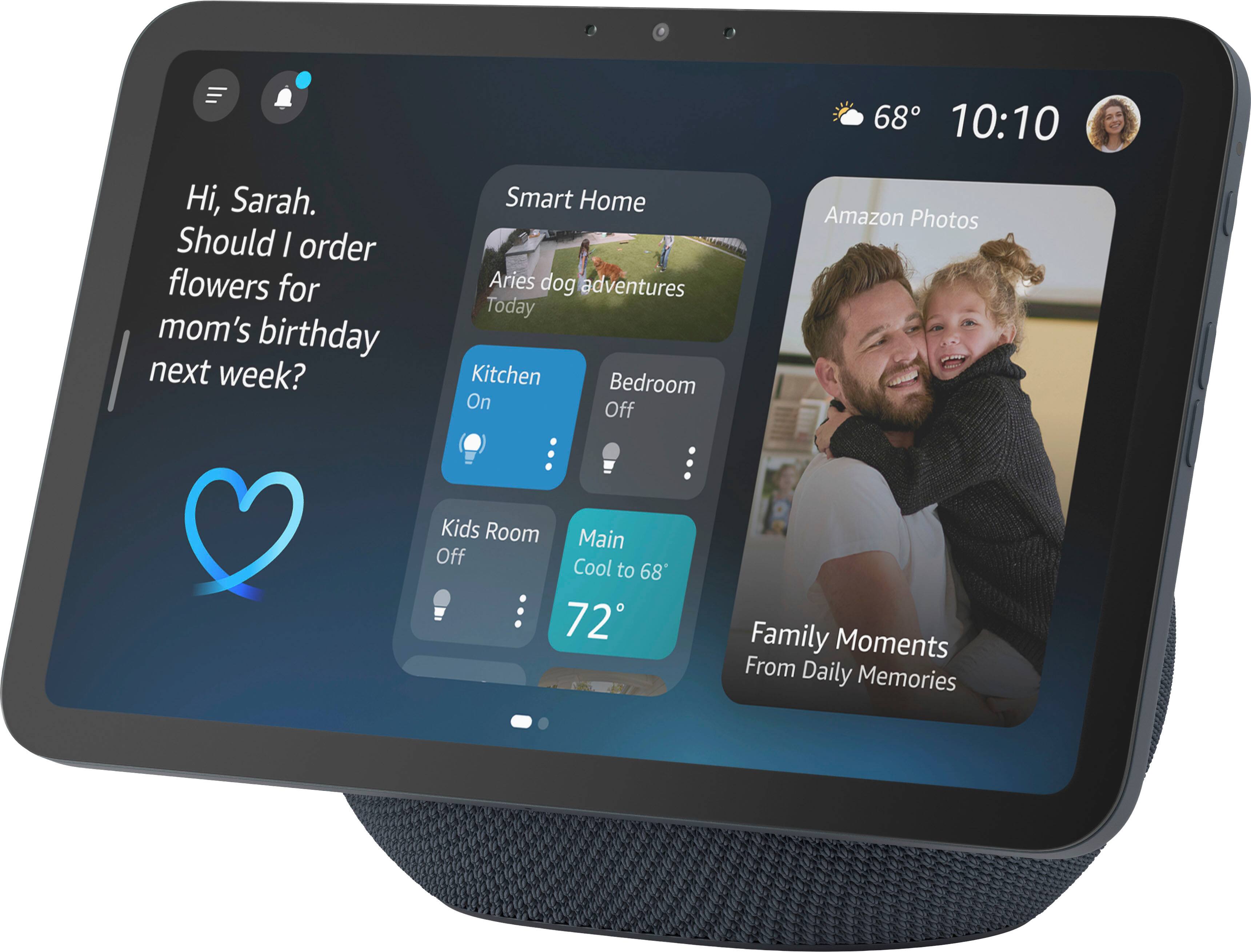 Amazon - Echo Show 8 (newest model), HD 8.7 pulgadas display con audio espacial, para Alexa+ - Grafito
