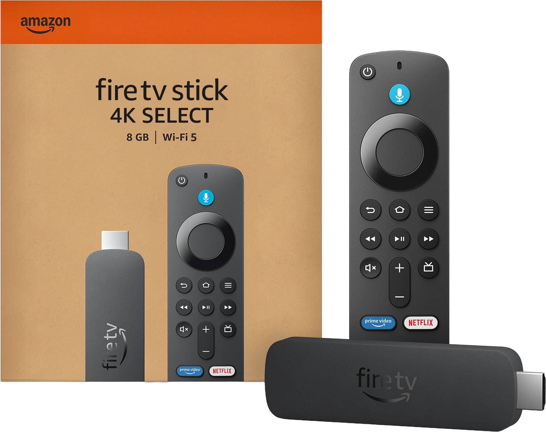 Amazon - Fire TV Stick 4K Select (newest model) Dispositivo de Streaming, streaming in 4K, busqueda IA, 8GB, TV gratis y en vivo - Negro