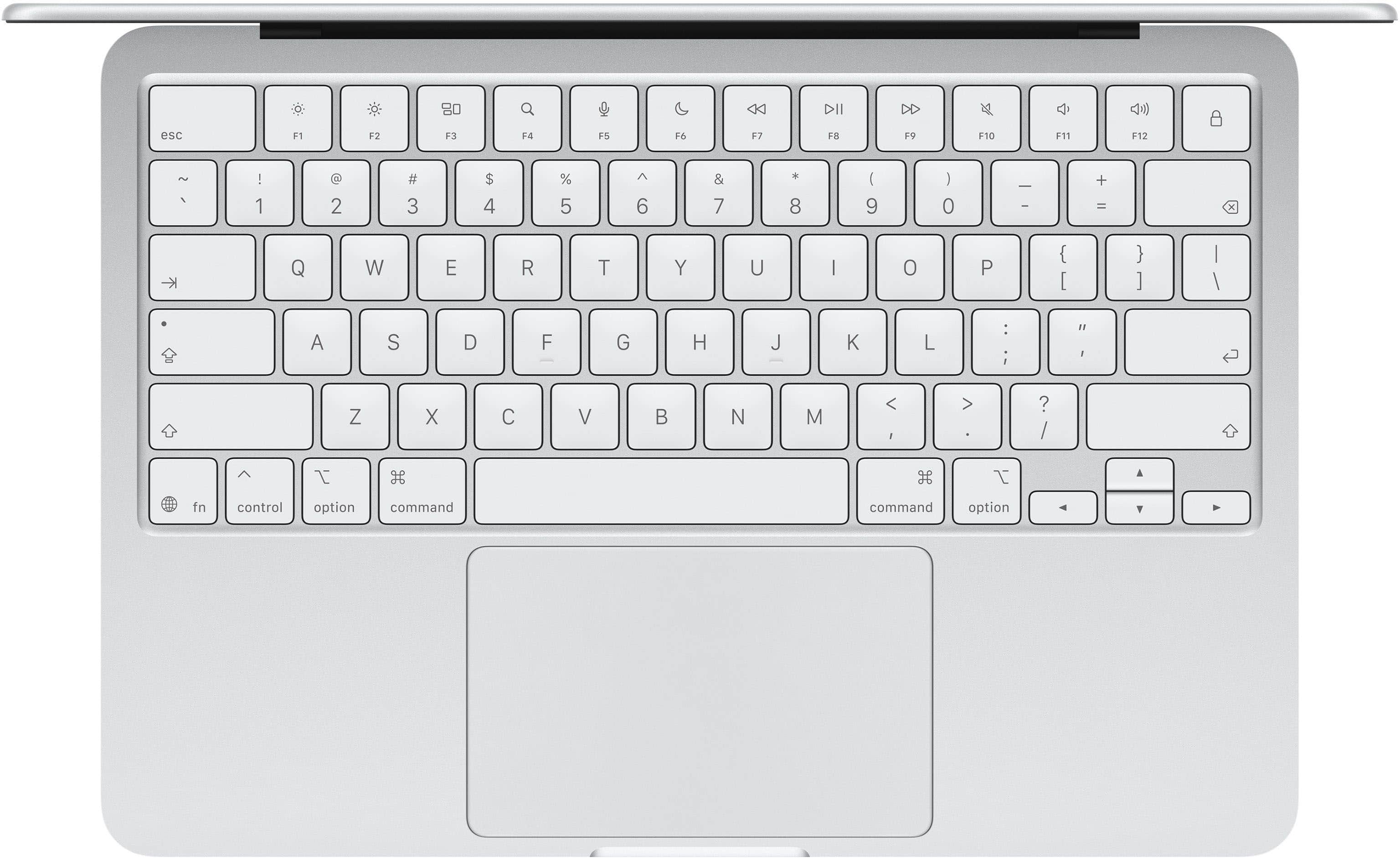 MacBook Neo 13 keyboard view