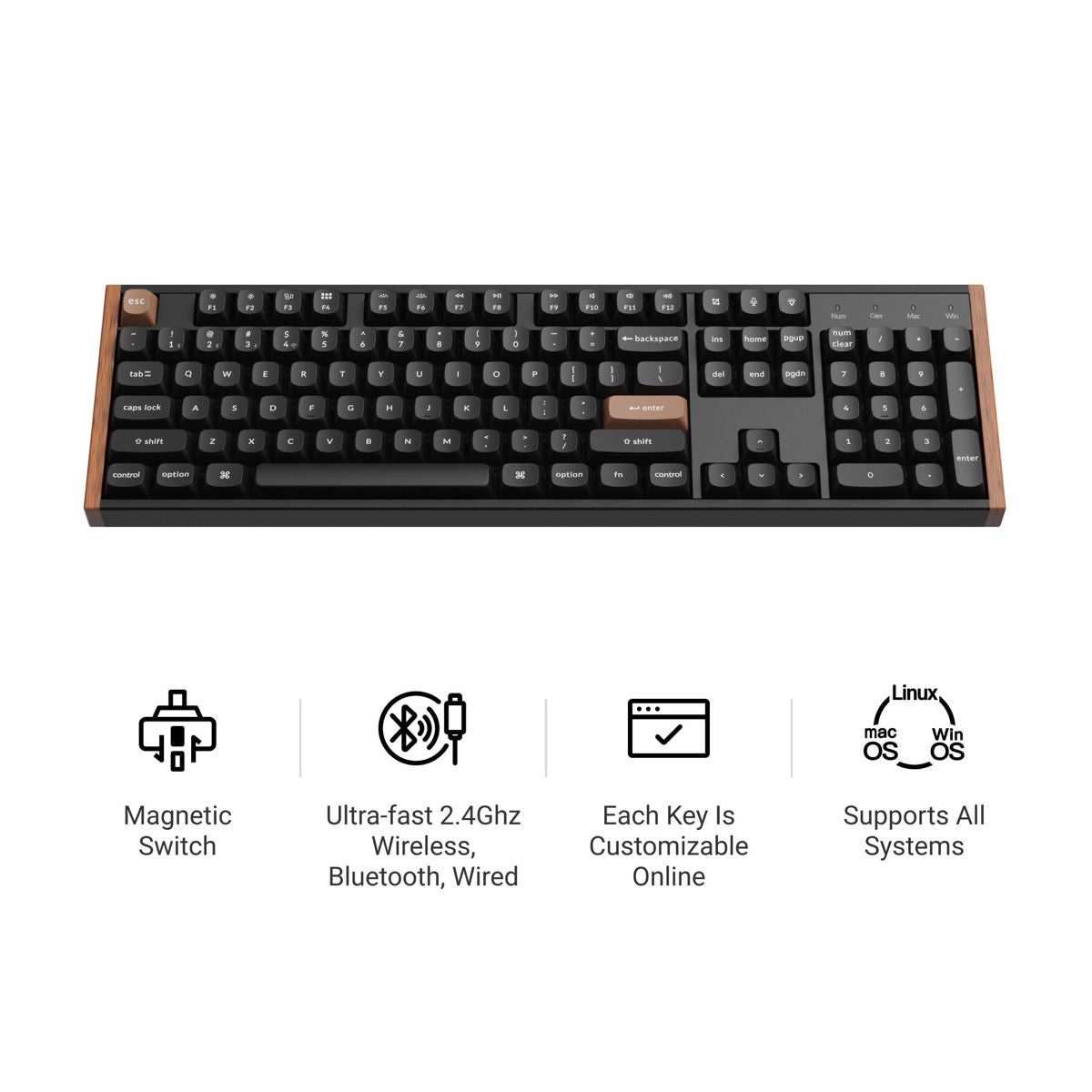 Keychron K10 HE 100% Hall Effect Gaming Keyboard
