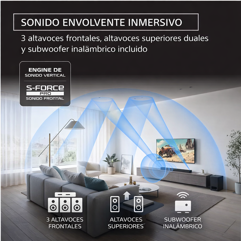 Sony BRAVIA Theater Bar 6 - Barra de Sonido 3.1.2ch - Dolby Atmos