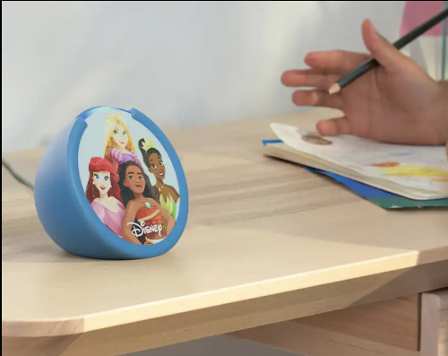Amazon Echo Pop Kids - Parlante Inteligente con Alexa - Disney Princess