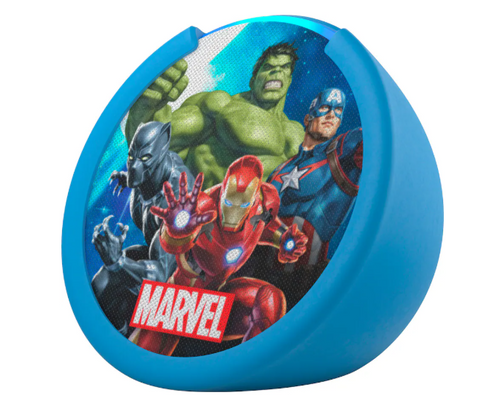Amazon Echo Pop Kids - Parlante Inteligente con Alexa - Marvel Avengers