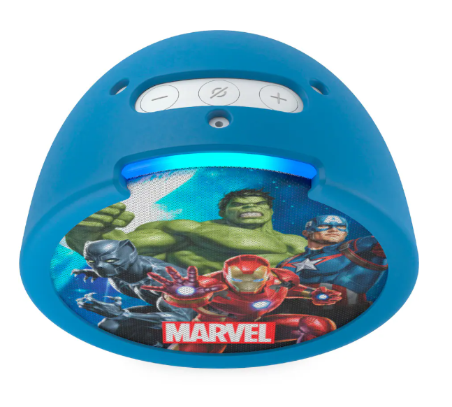 Amazon Echo Pop Kids - Parlante Inteligente con Alexa - Marvel Avengers
