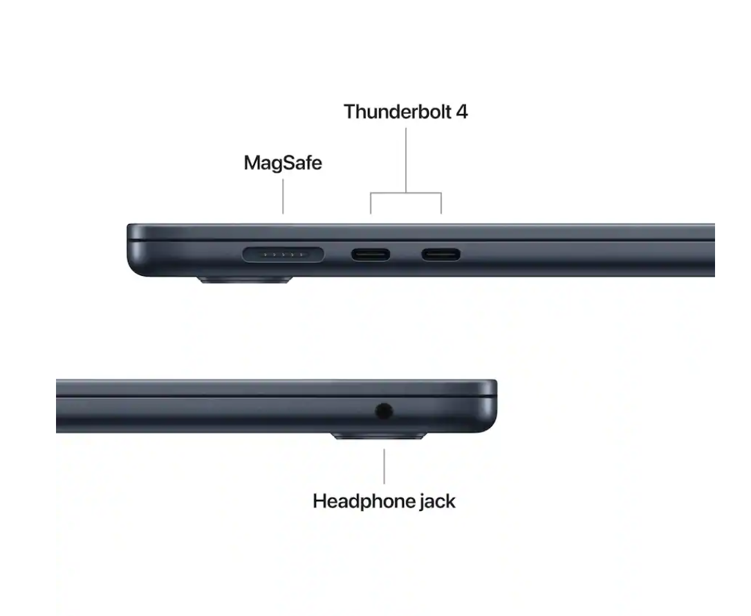 Apple - MacBook Air 15-inch Laptop - Apple M4 chip Built for Apple Intelligence - 16GB Memory - 256GB SSD - Midnight