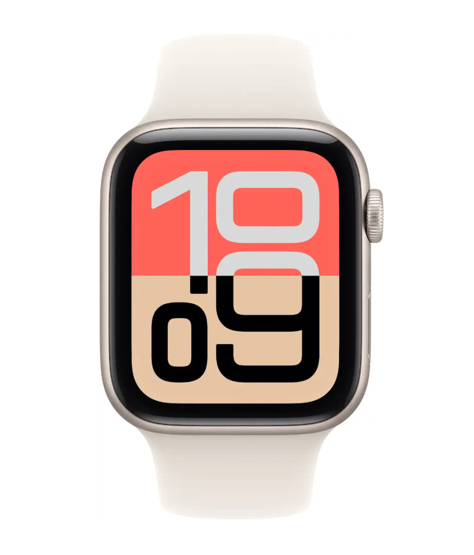 Apple Watch SE 3 (GPS) 44mm Starlight Aluminum Case with Starlight Sport Band