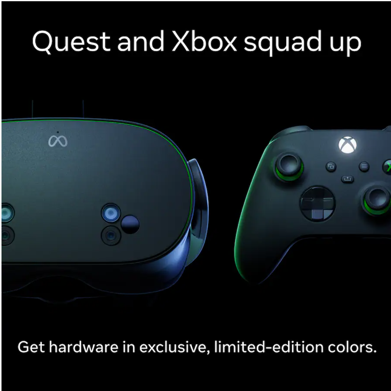 Meta Quest 3S - Edición Xbox - 128GB - 3 Meses Xbox Game Pass Ultimate - Negro Carbon