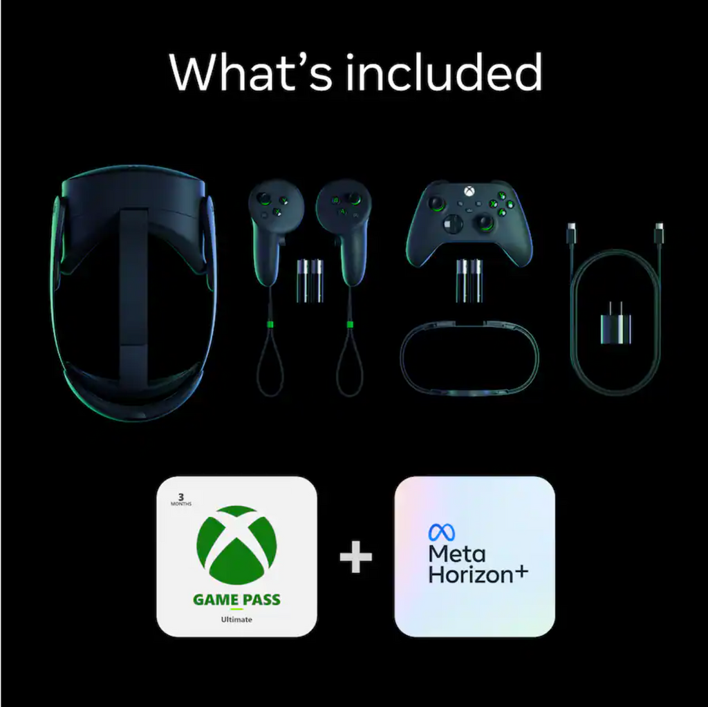 Meta Quest 3S - Edición Xbox - 128GB - 3 Meses Xbox Game Pass Ultimate - Negro Carbon