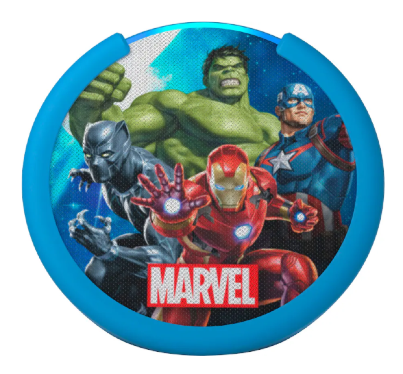 Amazon Echo Pop Kids - Parlante Inteligente con Alexa - Marvel Avengers