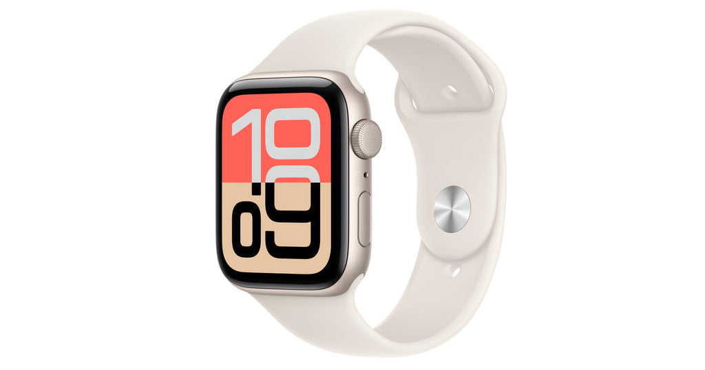 Apple Watch SE 3 (GPS) 44mm Starlight Aluminum Case with Starlight Sport Band