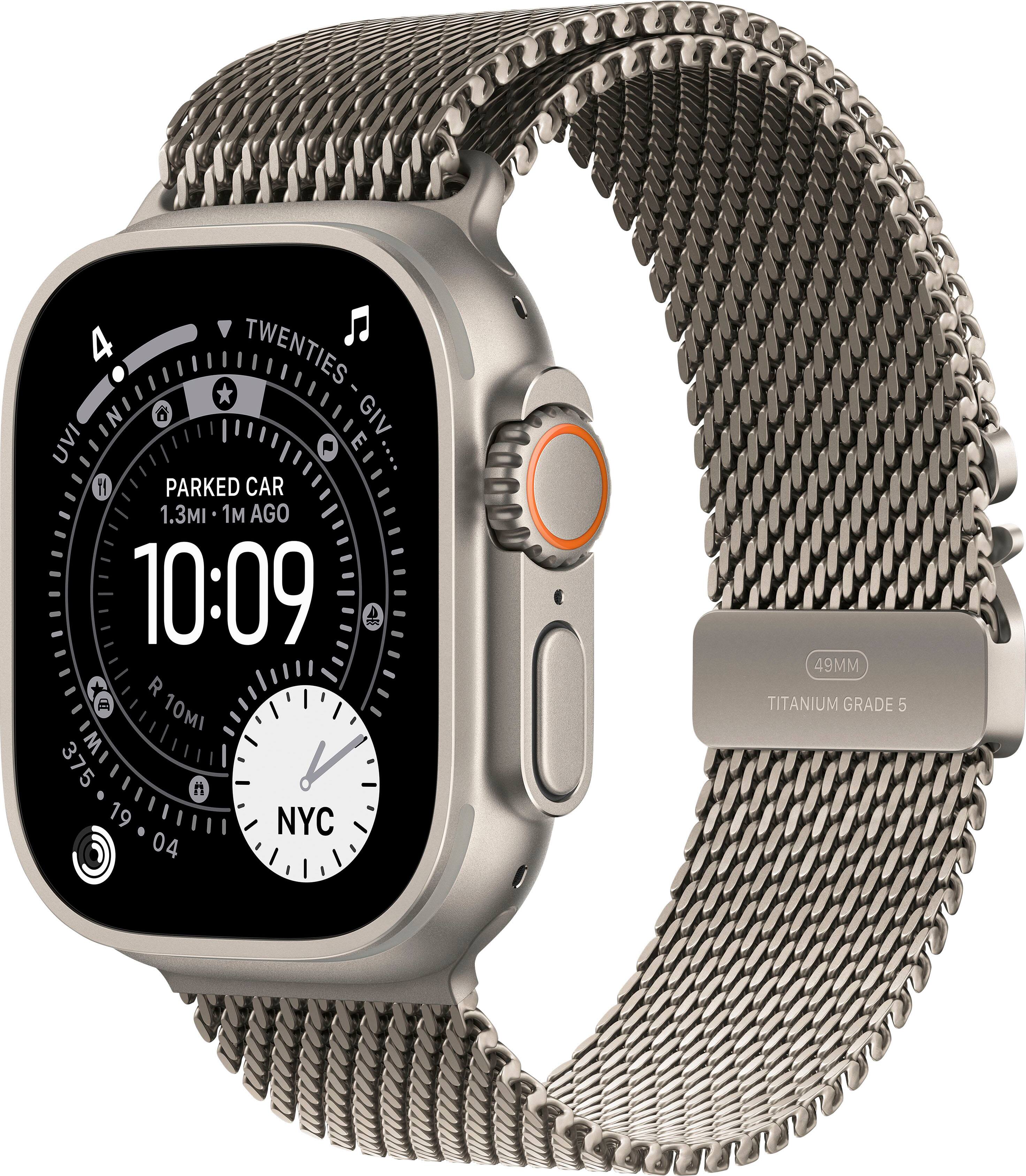 Apple Watch Ultra 3 (GPS+Cellular) 49mm Caja de Titanio con Titanium Correa Milanese - Large - Natural - (2025)