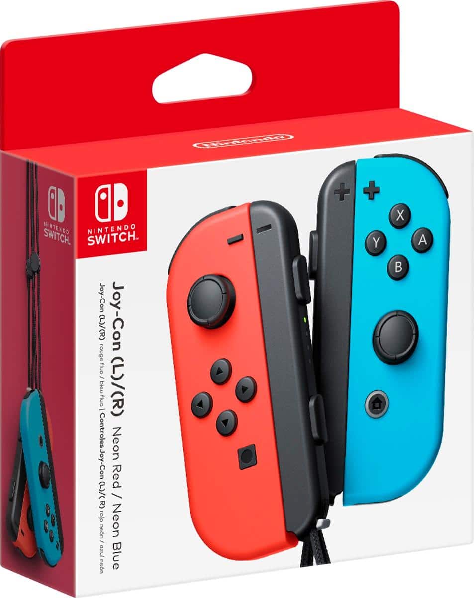 Joy-Con (L/R) Controles Inalambricos para Nintendo Switch - Neon Red/Neon Blue